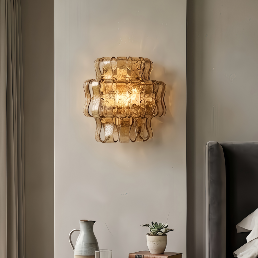 Glass Wall Sconces for Light, Open Spaces