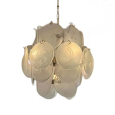 Vetro Art Deco  Chandelier -- Dimmable 3-Color Change for Dining Room