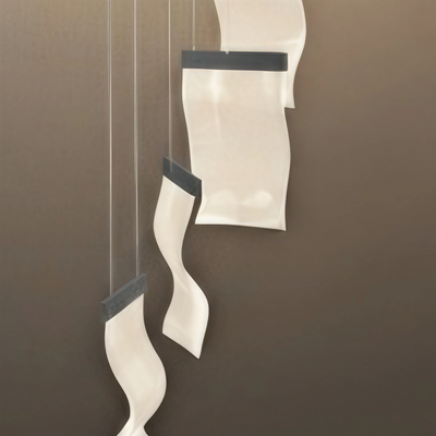 Excelis Royal Leaf-Layered Chandelier – Acrylic in Metallic Gold or Black Ash