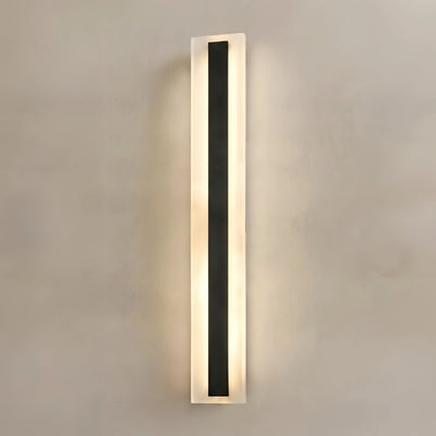 Arcato Minimalist Black LED Wall Lamp - Waterproof Metal & Acrylic Linear Bathroom