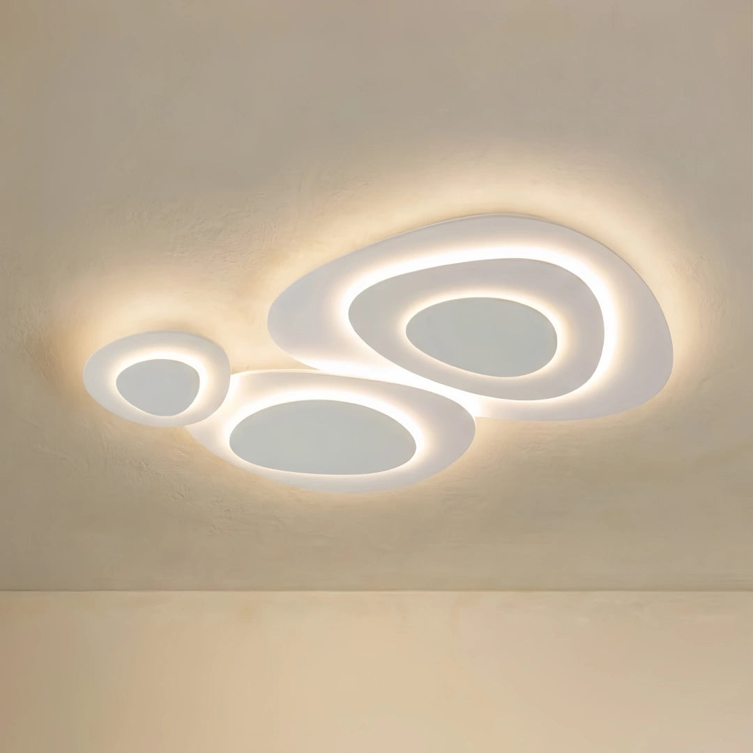 Crema Modern LED Flush Mount Ceiling Light – Nordic Metal Bedroom Fixture