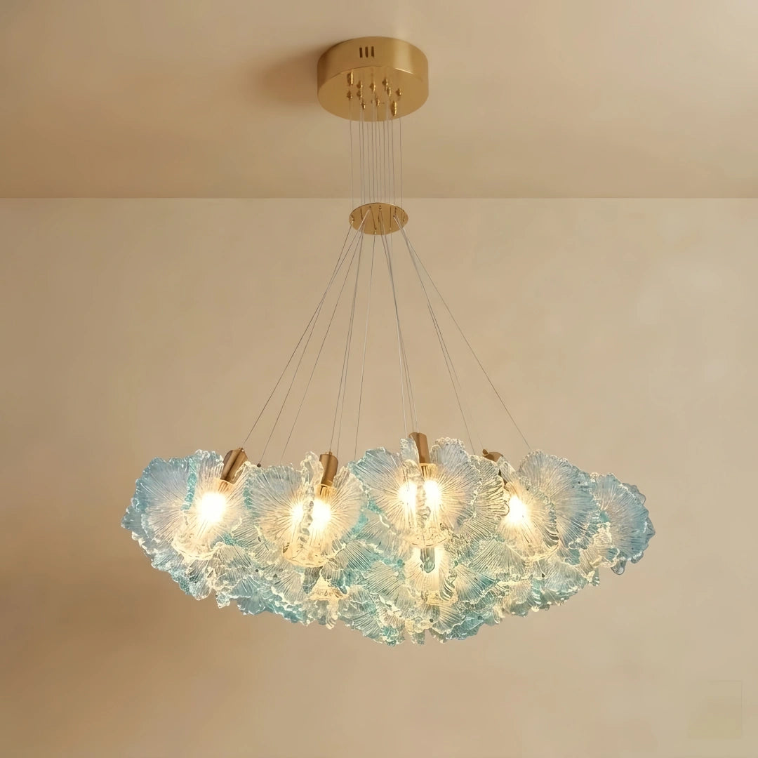 Vivara Modern Cloud Chandelier -- Colorful Acrylic White/Pink/Purple/Blue for Dining Room