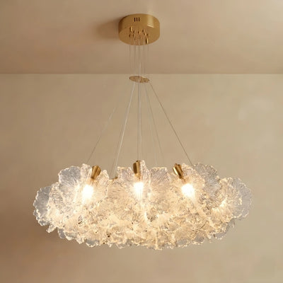 Vivara Modern Cloud Chandelier -- Colorful Acrylic White/Pink/Purple/Blue for Dining Room