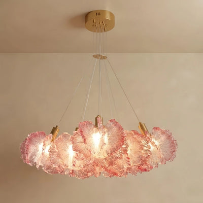 Vivara Modern Cloud Chandelier -- Colorful Acrylic White/Pink/Purple/Blue for Dining Room