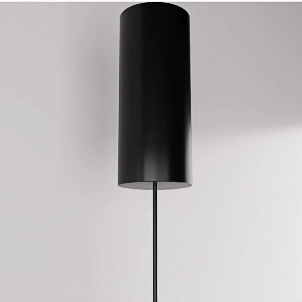 Arcato Minimalist Linear Pendant Light Black Metal Lamp for Bedroom