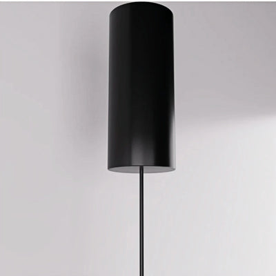 Arcato Minimalist Linear Pendant Light Black Metal Lamp for Bedroom