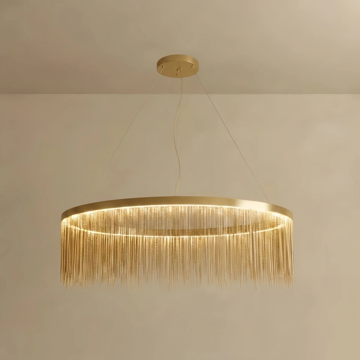 Velora Royal Pendant Light –Gold/Satin Nickel Metal Finish for Living Room