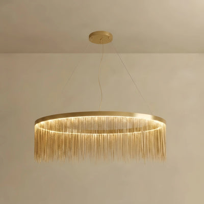 Velora Royal Pendant Light –Gold/Satin Nickel Metal Finish for Living Room