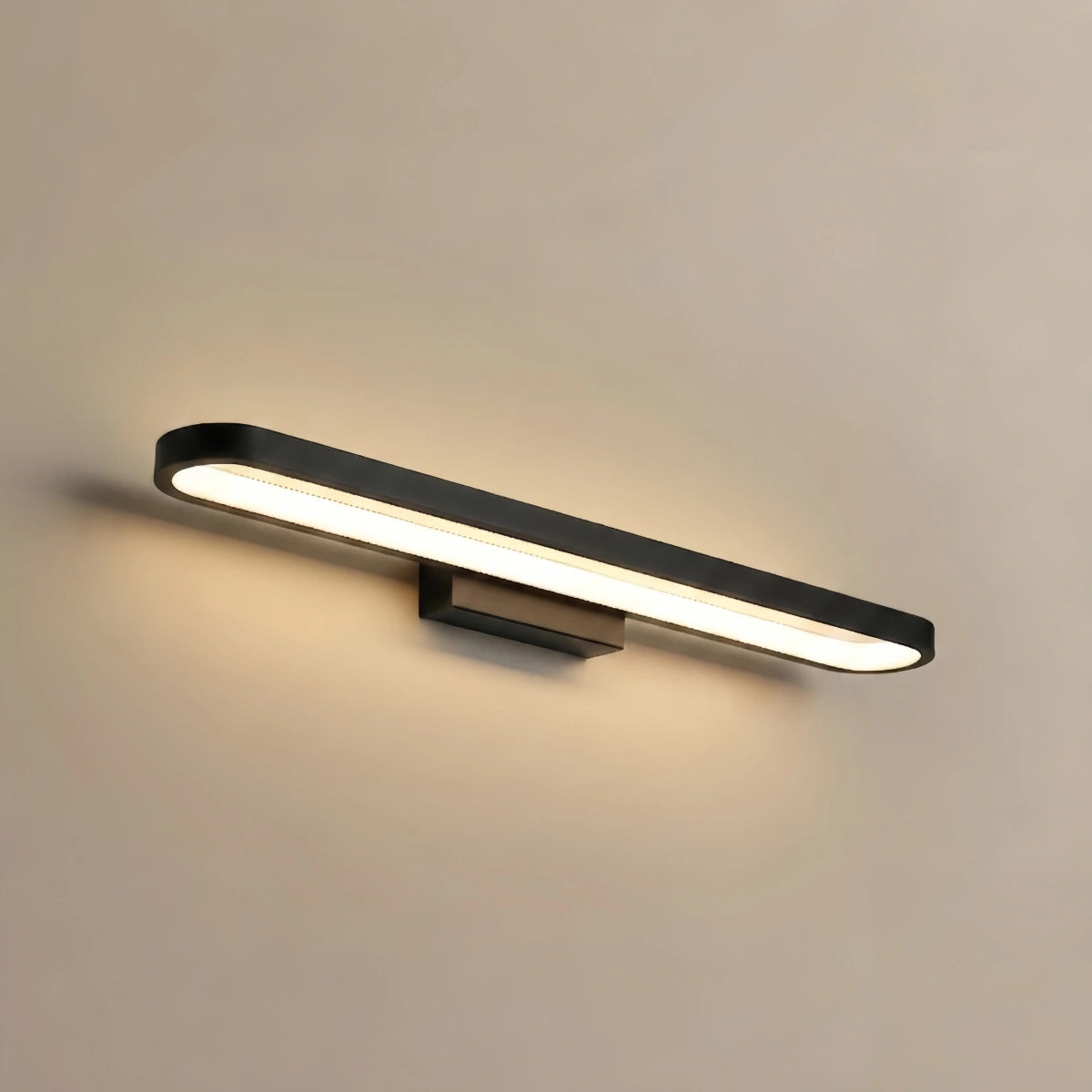 Arcato Modern Elliptical Wall Lamp – Black or Coffee Metal for Bathroom/Bedroom