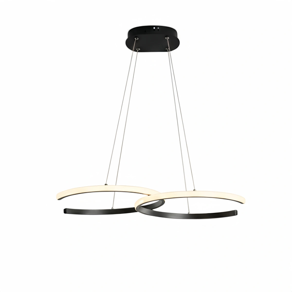 Excelis Modern Dimmable Pendant Light – Metal & Silica Gel Ring Dining Room