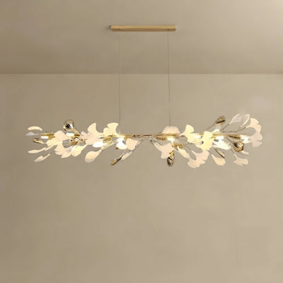 Excelis Art Deco Chandelier - Gold Ceramic/Metal for Living Room
