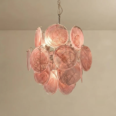 Vetro Art Deco  Chandelier -- Dimmable 3-Color Change for Dining Room