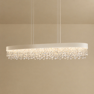 Excelis Royal Crystal Pendant Light - 4-Color Dining Room/Kitchen Island