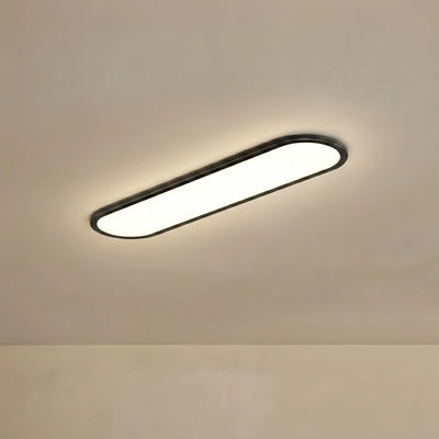 Arcato Minimalist White/Black LED Flush Mount Ceiling Light Living Room