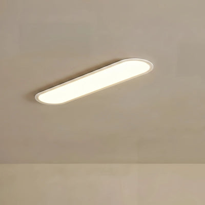 Arcato Minimalist White/Black LED Flush Mount Ceiling Light Living Room