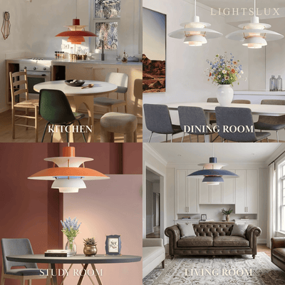 Morandia Nordic Pendant Light -- Aluminum Multi-Color for Dining Room