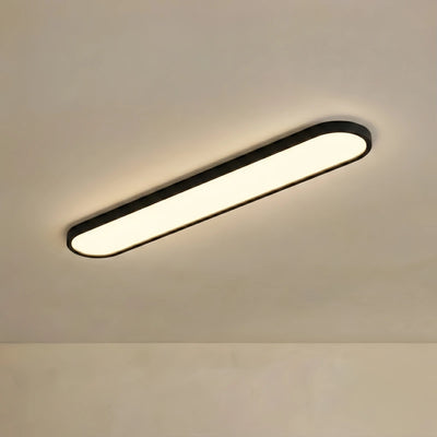 Arcato Minimalist White/Black LED Flush Mount Ceiling Light Living Room
