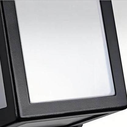Arcato Minimalist Outdoor Wall Sconce in Black Stainless Steel with Adjustable LED Lighting
