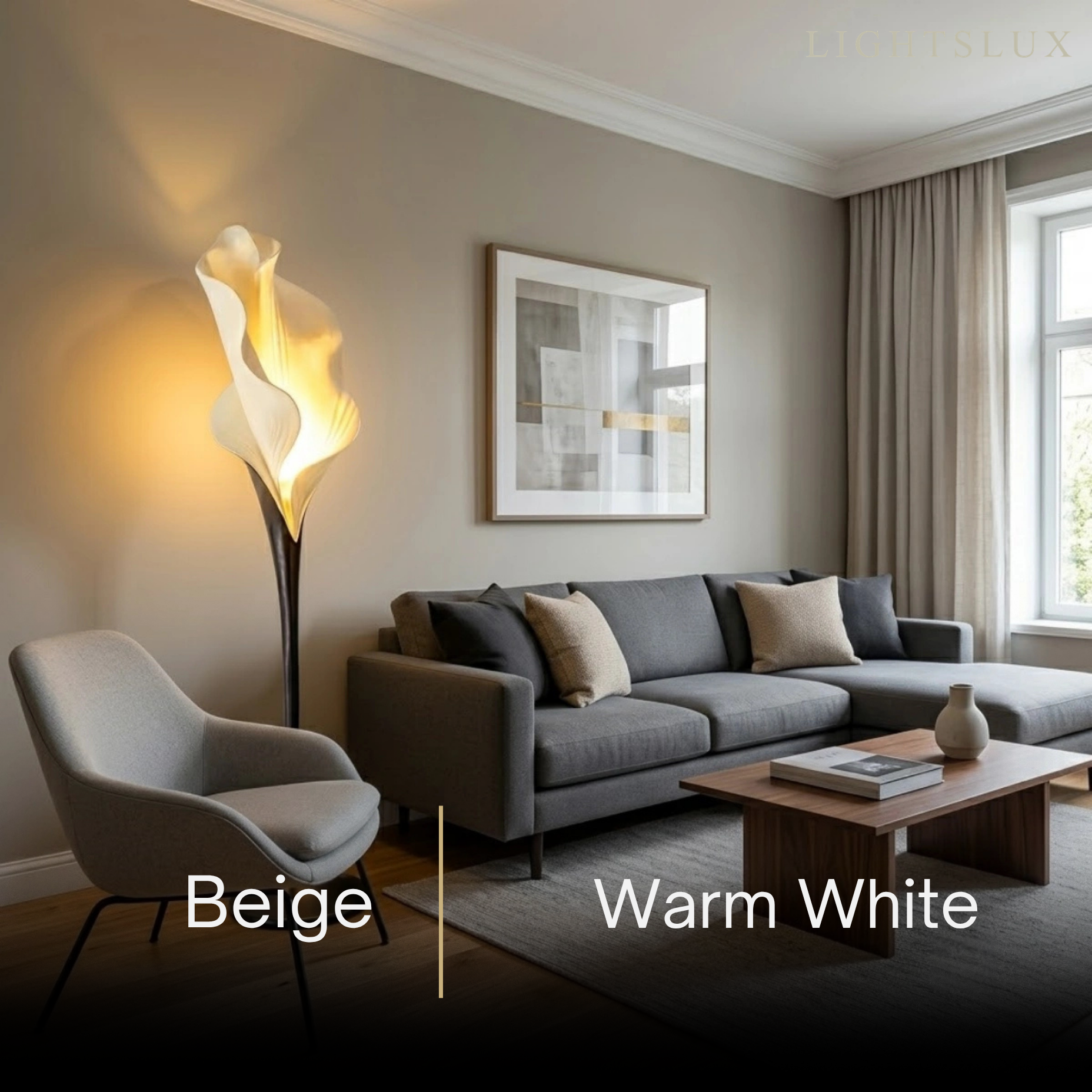 Sleek Luxury Minimalist Floor Lamp--Living Room, Bedroom