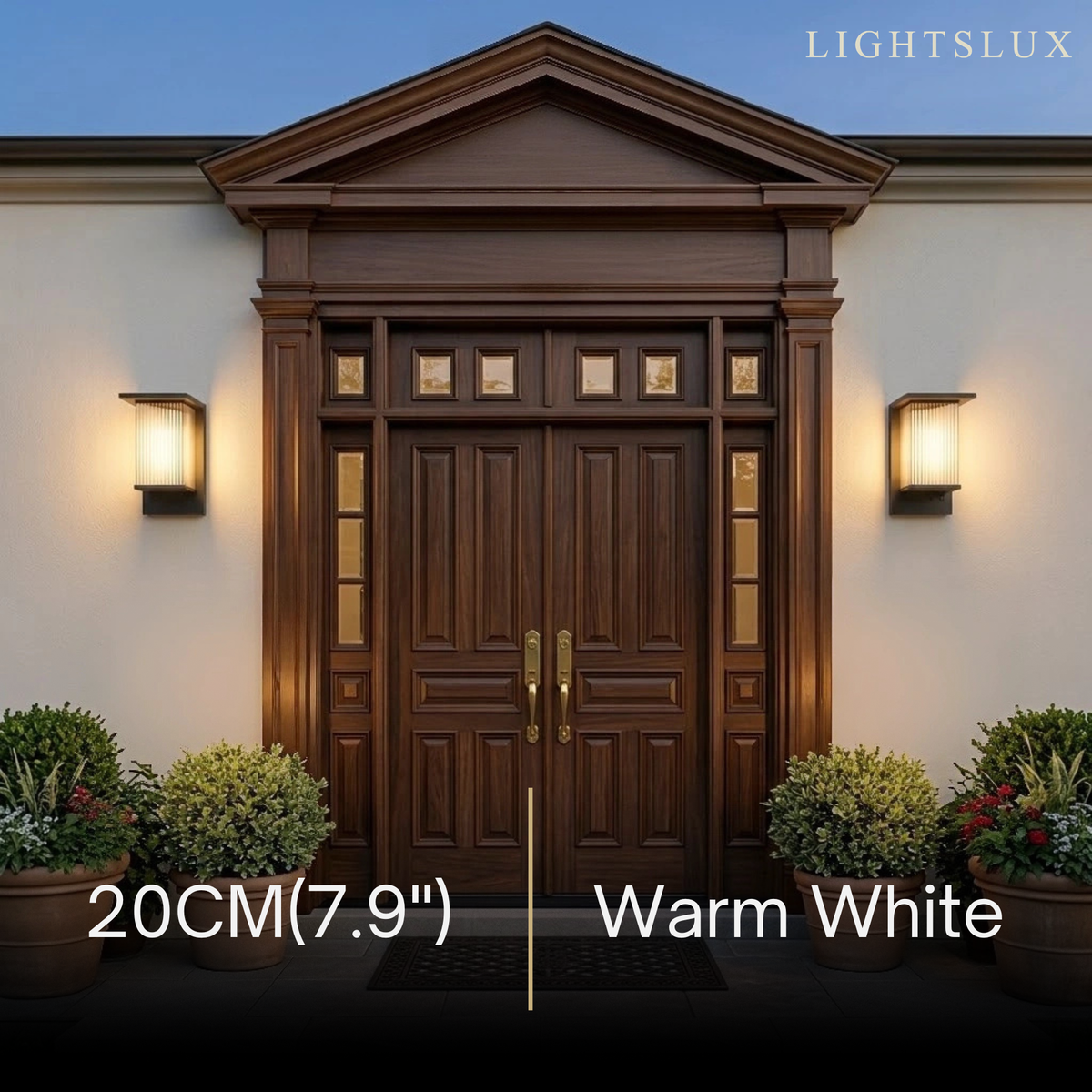 Irondale Industrial Rectangular LED Outdoor Wall Lamp – Waterproof Light for Courtyard