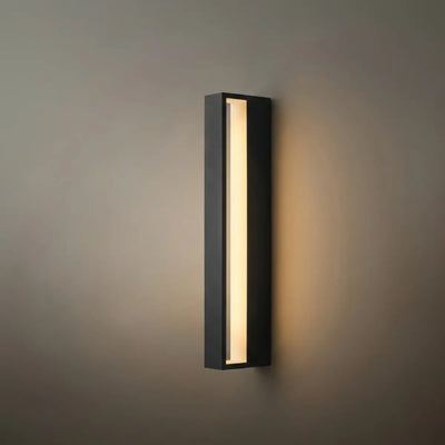 Arcato Modern Rectangular Outdoor Wall Lamp – Metal Sensor Light Garden/Patio