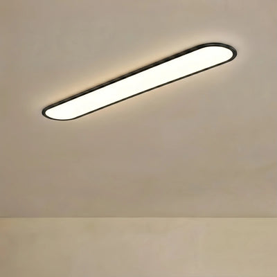 Arcato Minimalist White/Black LED Flush Mount Ceiling Light Living Room