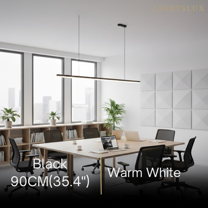 Arcato Modern LED Pendant Light – White/Black Metal/Glass for Dining Room