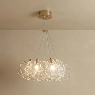Vivara Modern Cloud Chandelier -- Colorful Acrylic White/Pink/Purple/Blue for Dining Room