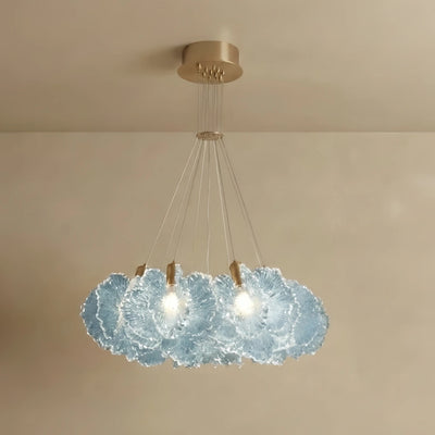 Vivara Modern Cloud Chandelier -- Colorful Acrylic White/Pink/Purple/Blue for Dining Room