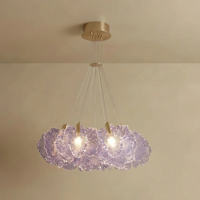 Vivara Modern Cloud Chandelier -- Colorful Acrylic White/Pink/Purple/Blue for Dining Room