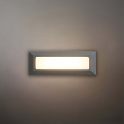 Arcato Minimalist Black LED Deck Step Light – Wall Light with Sensor for Stairs/Garden