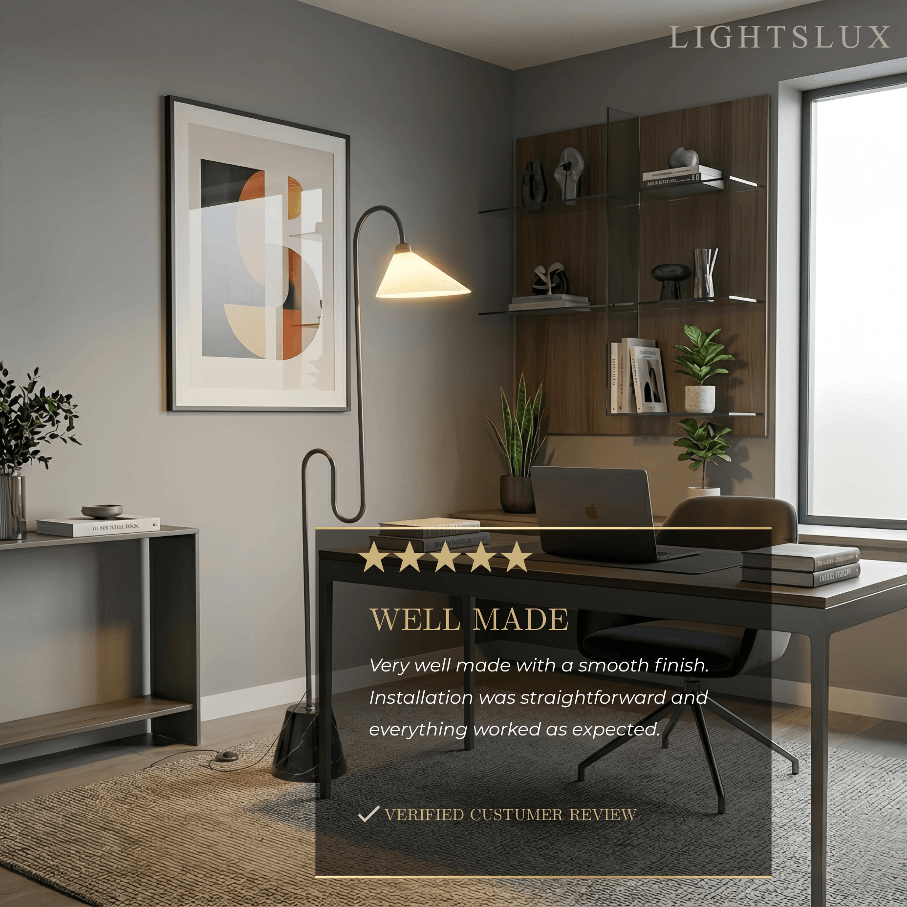 Velora Postmodern Black Floor Lamp – Metal Base with Fabric Hooded for Bedroom