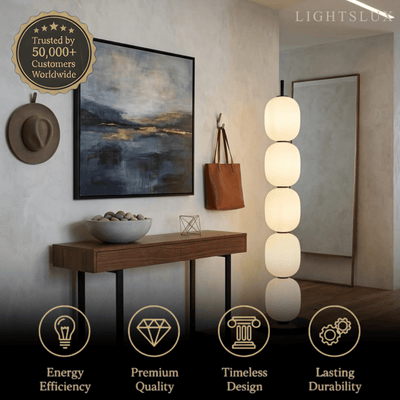Velora Modern White Floor Lamp 