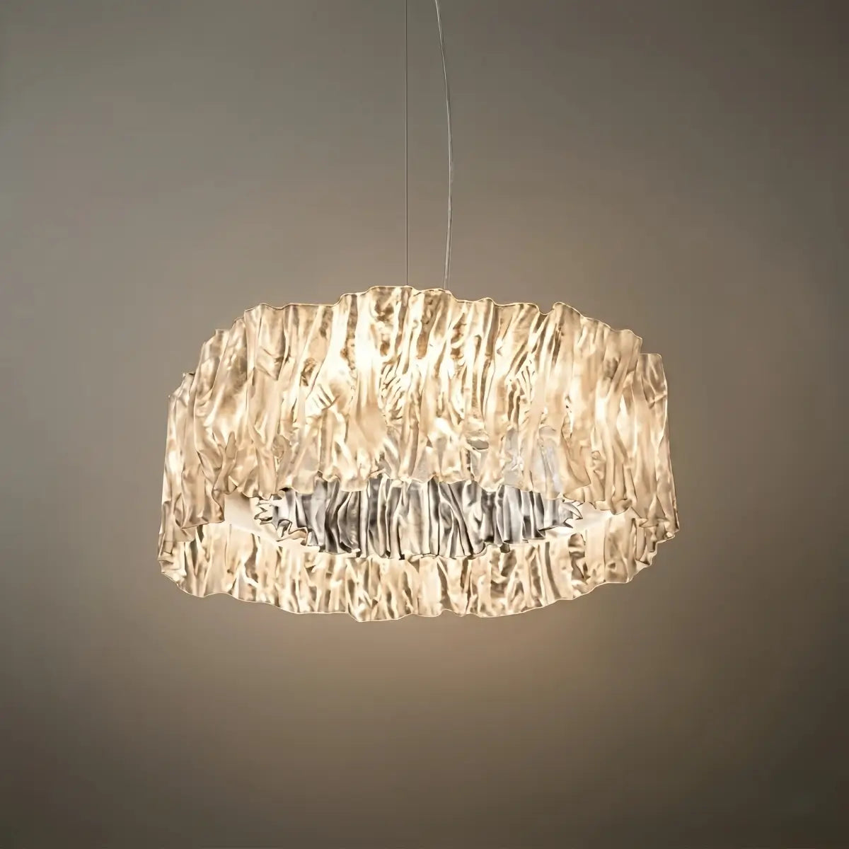 ALS147 Pendant Light – White/Gold/Chrome Acrylic for Living Room