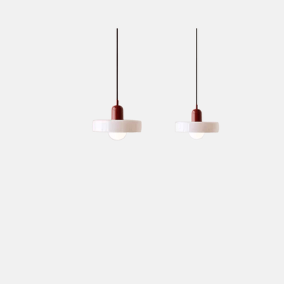 Morandia Nordic Pendant Light - Round Glass Shade for Living/Dining Room