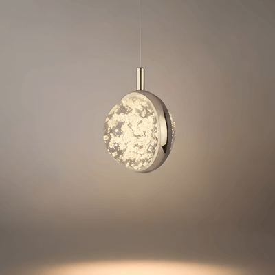  Art Deco Gold Pendant Light – Globular Metal/Crystal for Bedroom