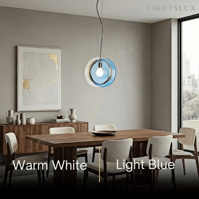 Morandia Designer Round Pendant Light – Blue