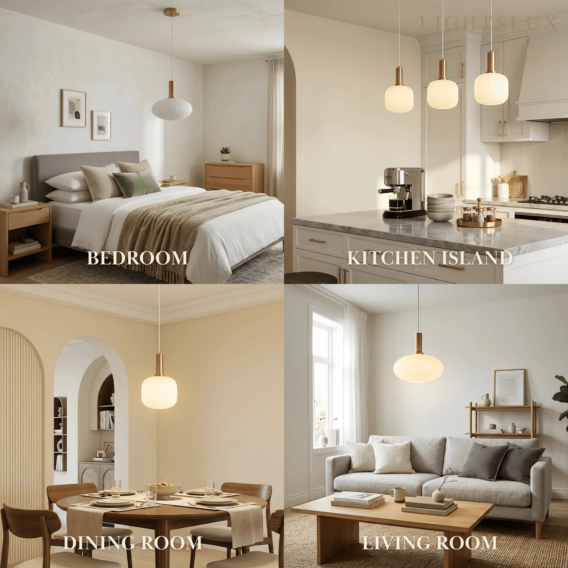 Crema Nordic White Pendant Light
