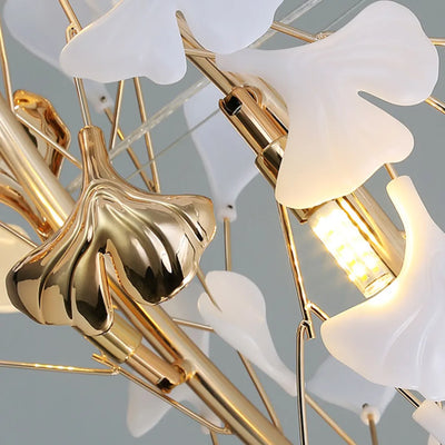 Chandelier - Gold Ceramic/Metal