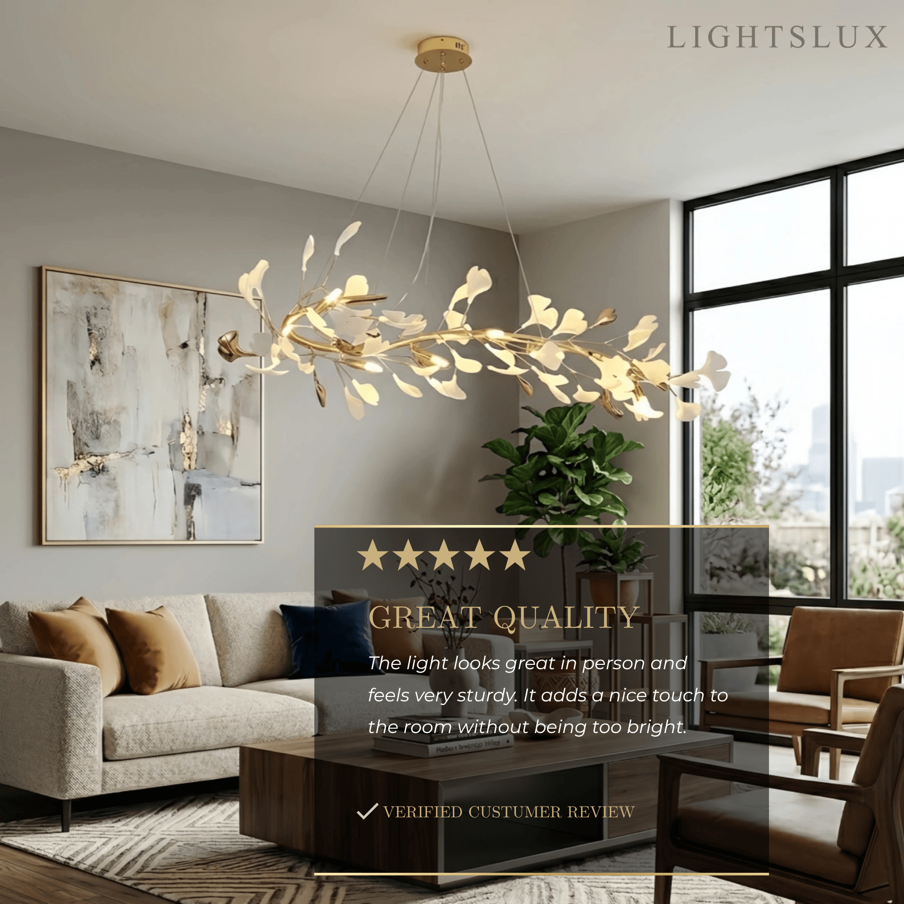 Excelis_Art_Deco_Chandelier_Gold_Ceramic_Metal_for_Living_Room