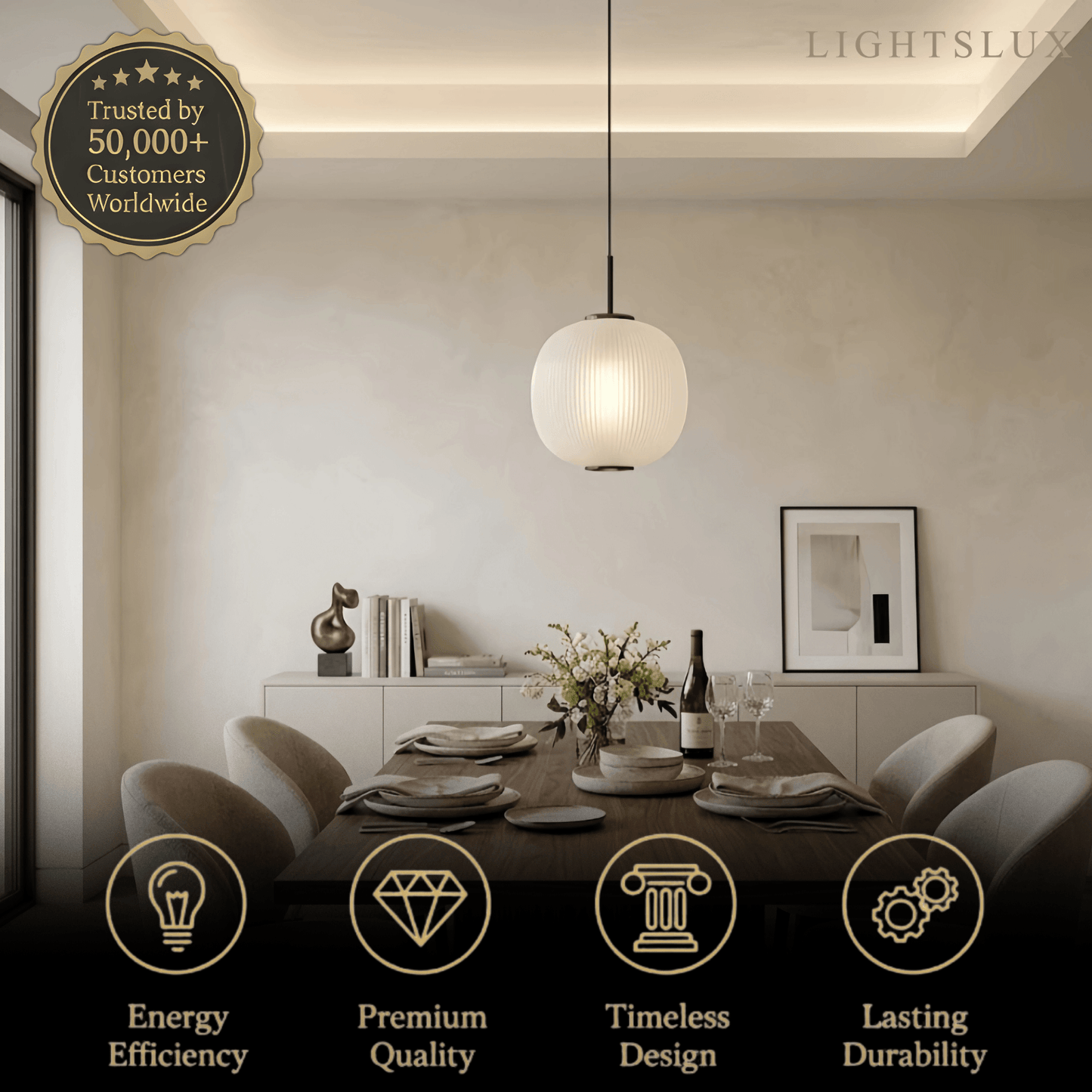 Vetro Modern Cylinder Pendant Light 
