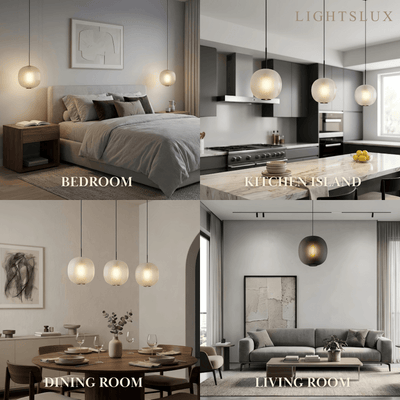 Vetro Modern Cylinder Pendant Light 