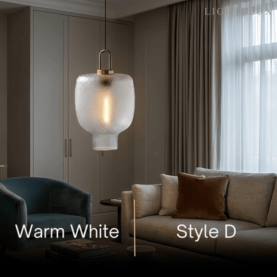 Vetro Industrial Glass Bottle Pendant Light