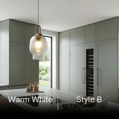 Vetro Industrial Glass Bottle Pendant Light