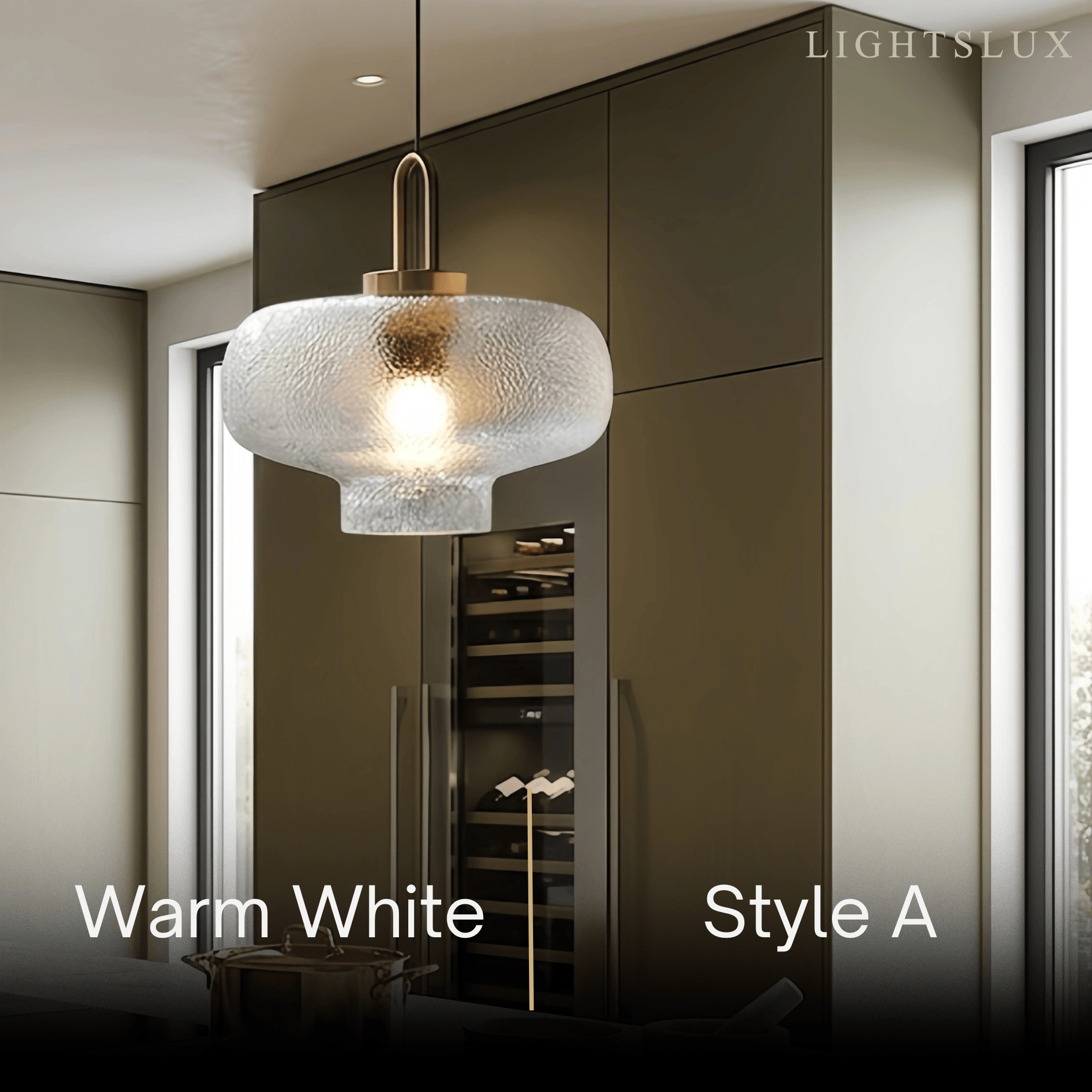 Vetro Industrial Glass Bottle Pendant Light