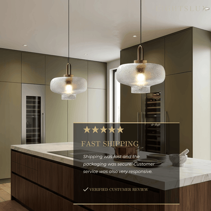 Vetro Industrial Glass Bottle Pendant Light