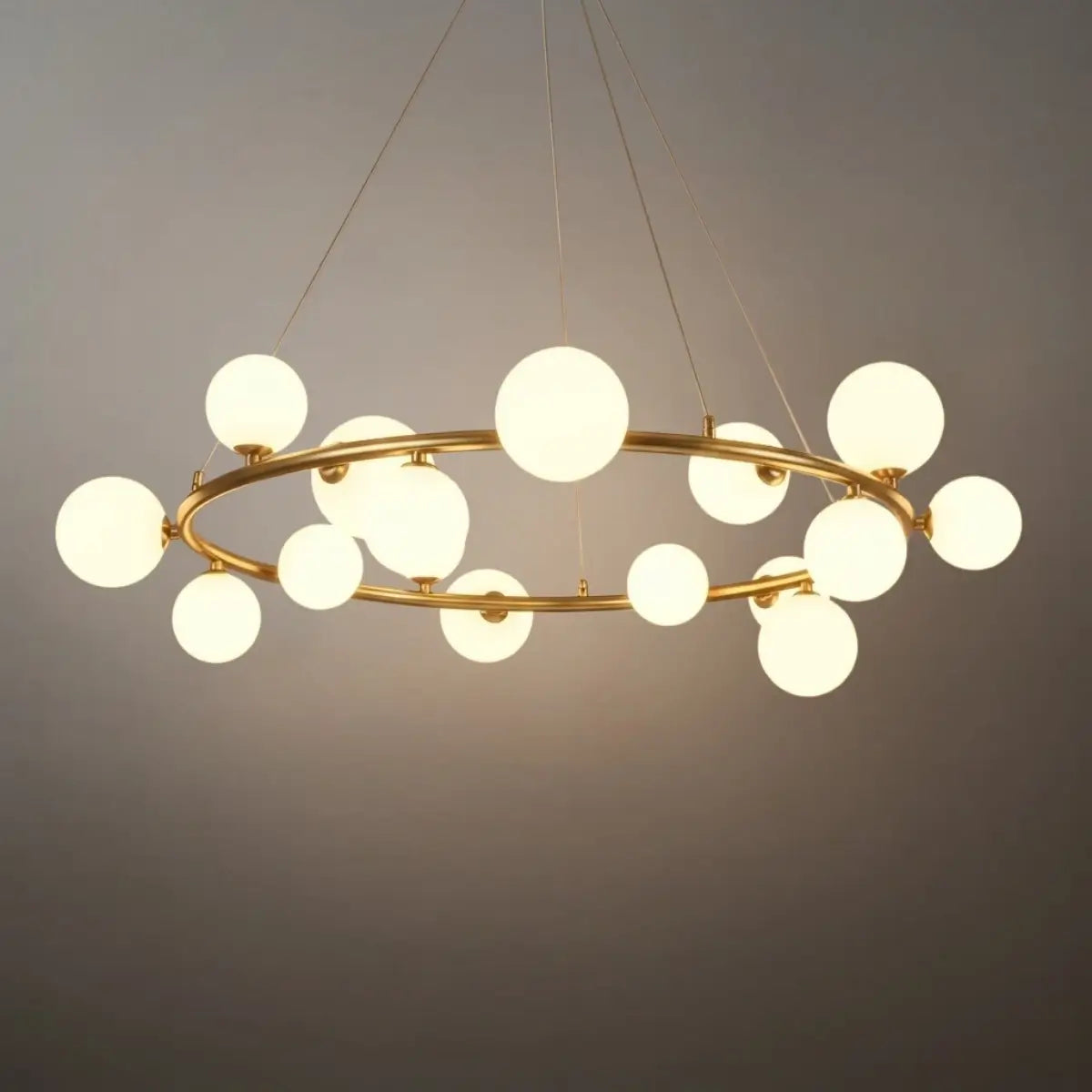 Chandelier - Metal Frame with Bubble Design for Living Room
