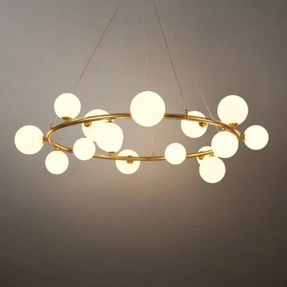 Chandelier - Metal Frame with Bubble Design for Living Room