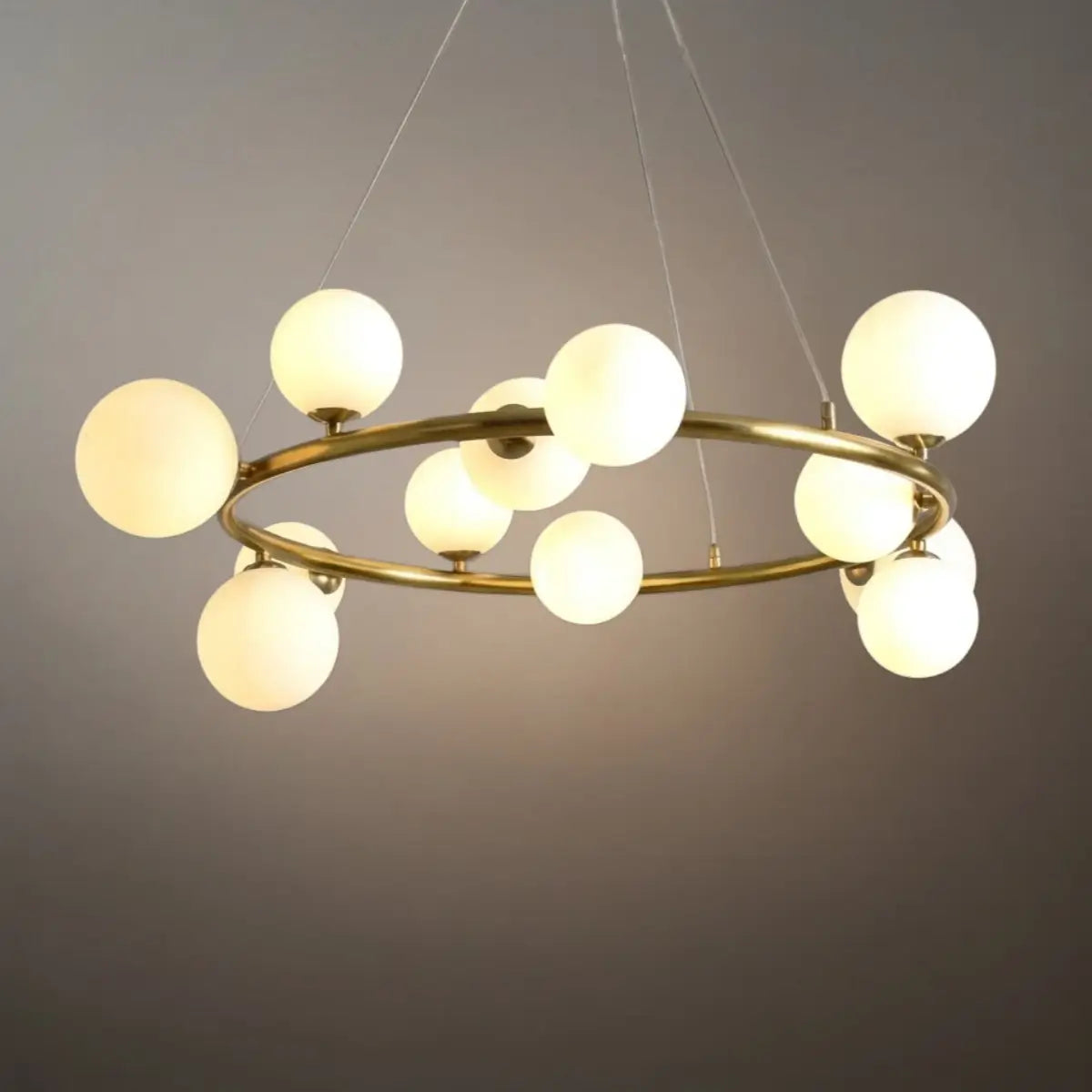 Chandelier - Metal Frame with Bubble Design for Living Room