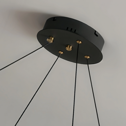 Nebula Art Deco Gold Chandelier